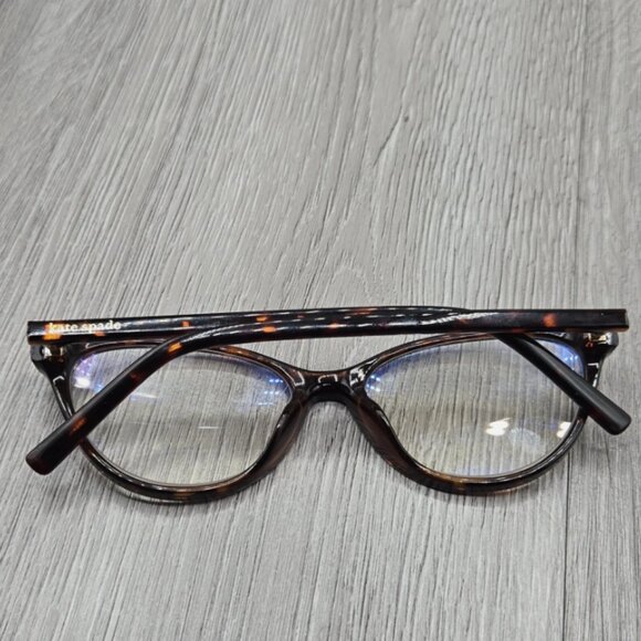 Kate Spade Eyeglasses Flower Pattern KS Roanne 086 Dark Havana Cat-Eye 54mm - Picture 4 of 6